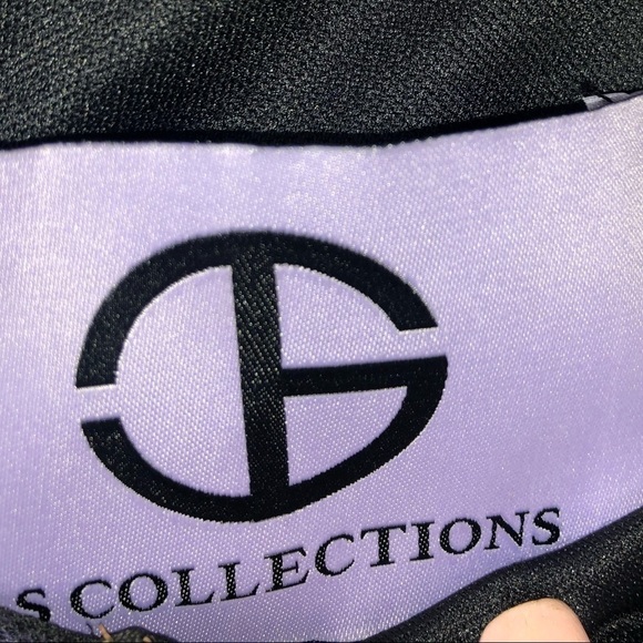 𝅺NWOT S Collections Black and Gold Cocktail Dress size 6 - Picture 13 of 16